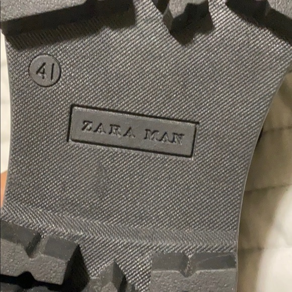 NWT ZARA leather black does w/pony hair size 7.5 - Picture 8 of 9